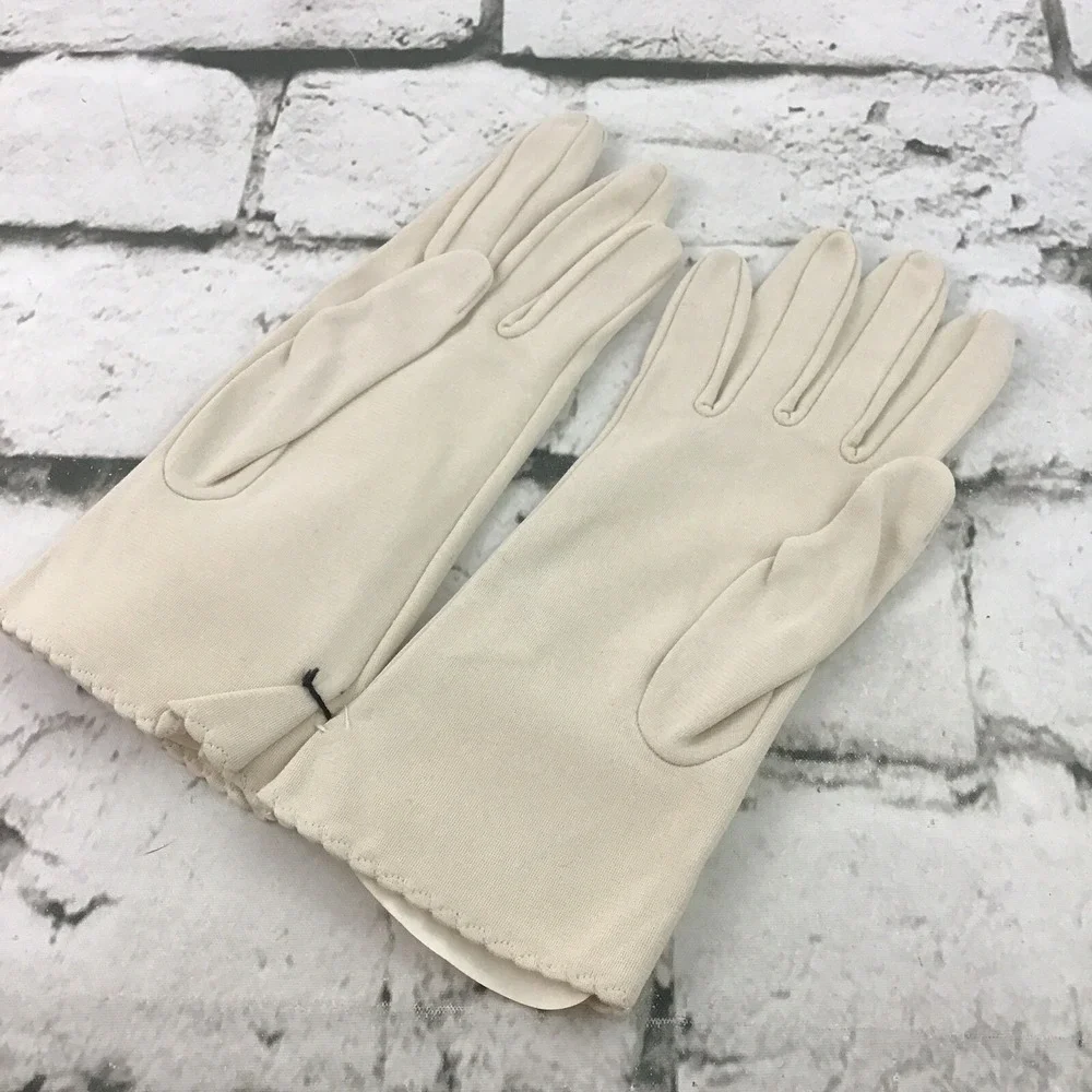 Vintage Kaydoe Womens Dress Gloves Double Woven Nylon Stretch‎ One Size New